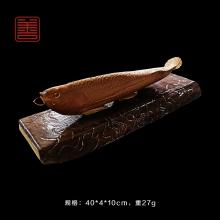 善也堂太行崖柏摆件《金龙鱼》