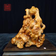 善也堂太行崖柏瘤疤摆件