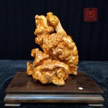 善也堂太行崖柏瘤疤摆件