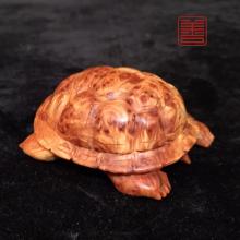 善也堂太行崖柏手把件《糖心乌龟》